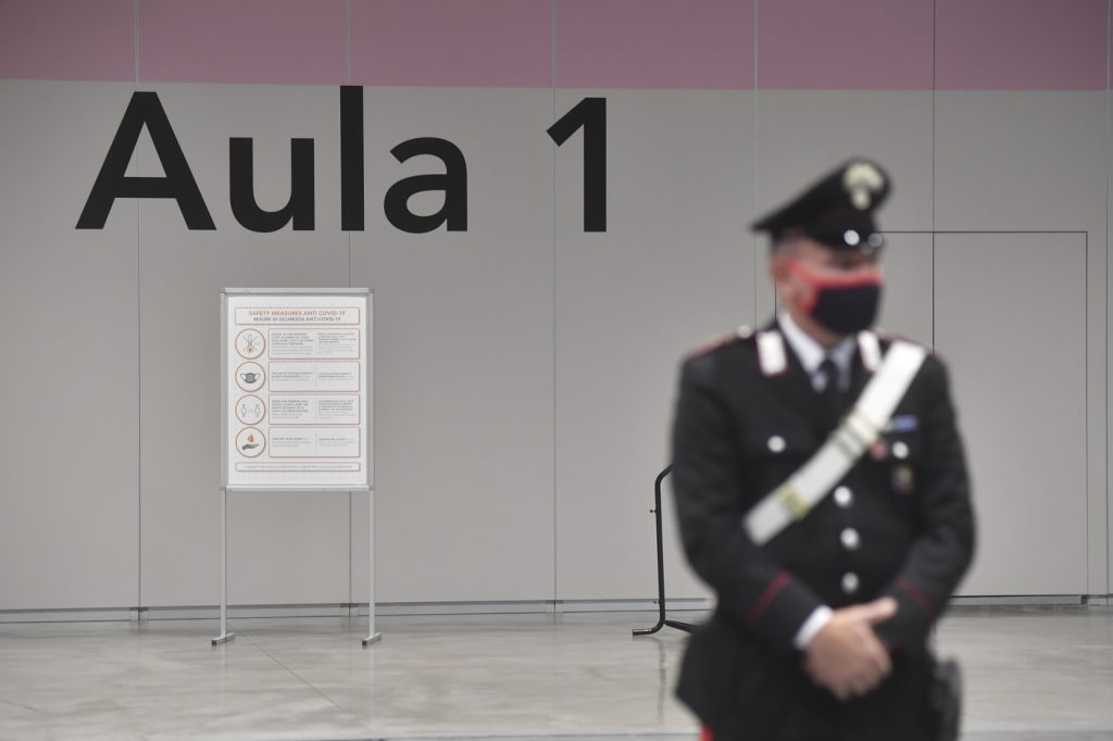 Prima udienza del Processo per il disastro ferroviario di Pioltello presso le aule speciali del tribunale di Milano allestite in Fiera